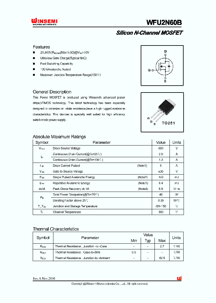 WFU2N60B_5518898.PDF Datasheet