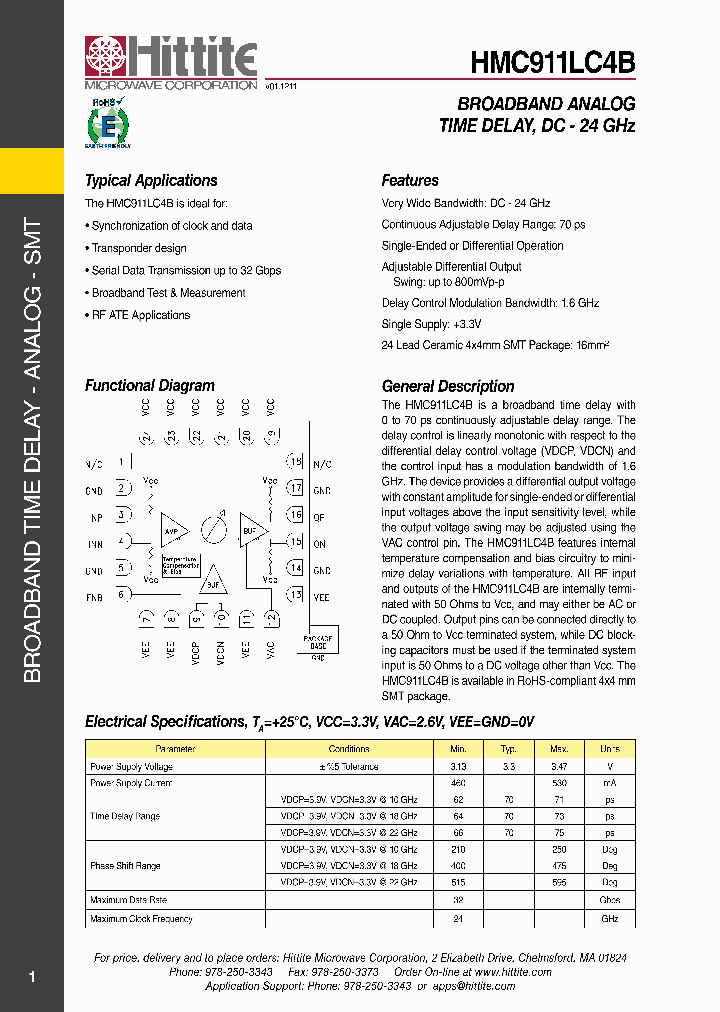 HMC911LC4B_5523633.PDF Datasheet