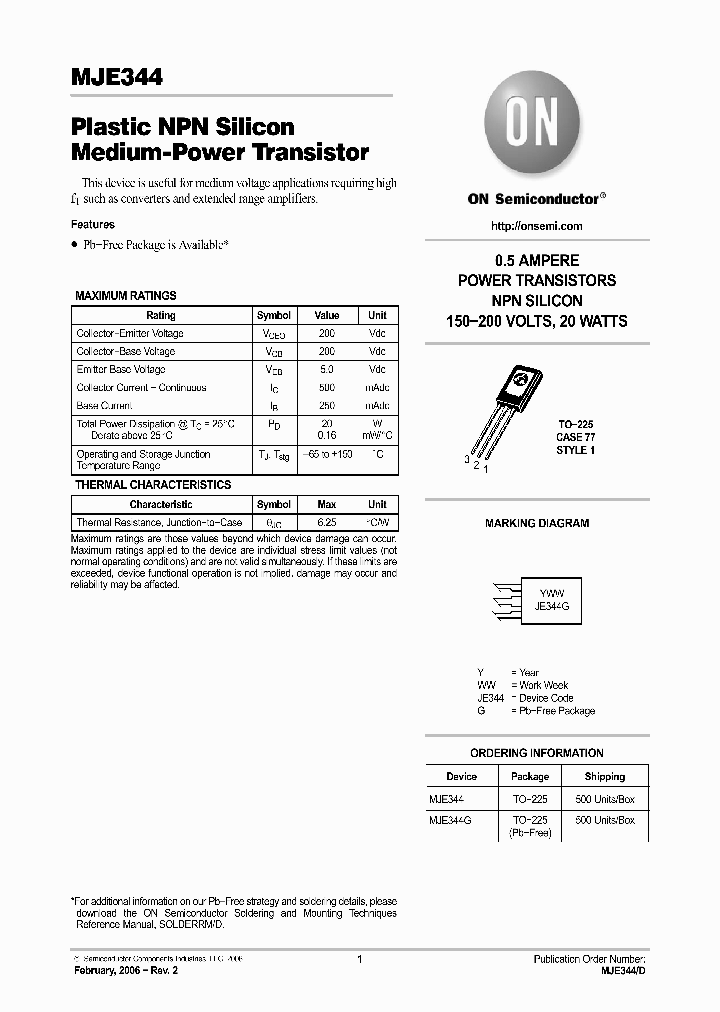 MJE344G_5523986.PDF Datasheet