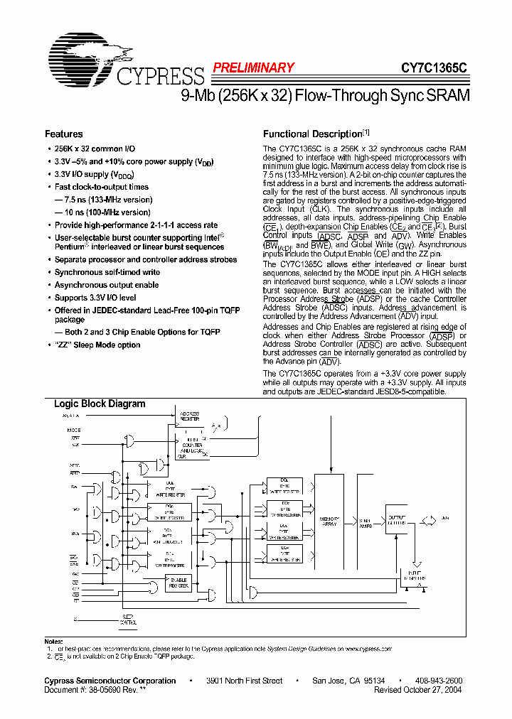 CY7C1365C_5523886.PDF Datasheet