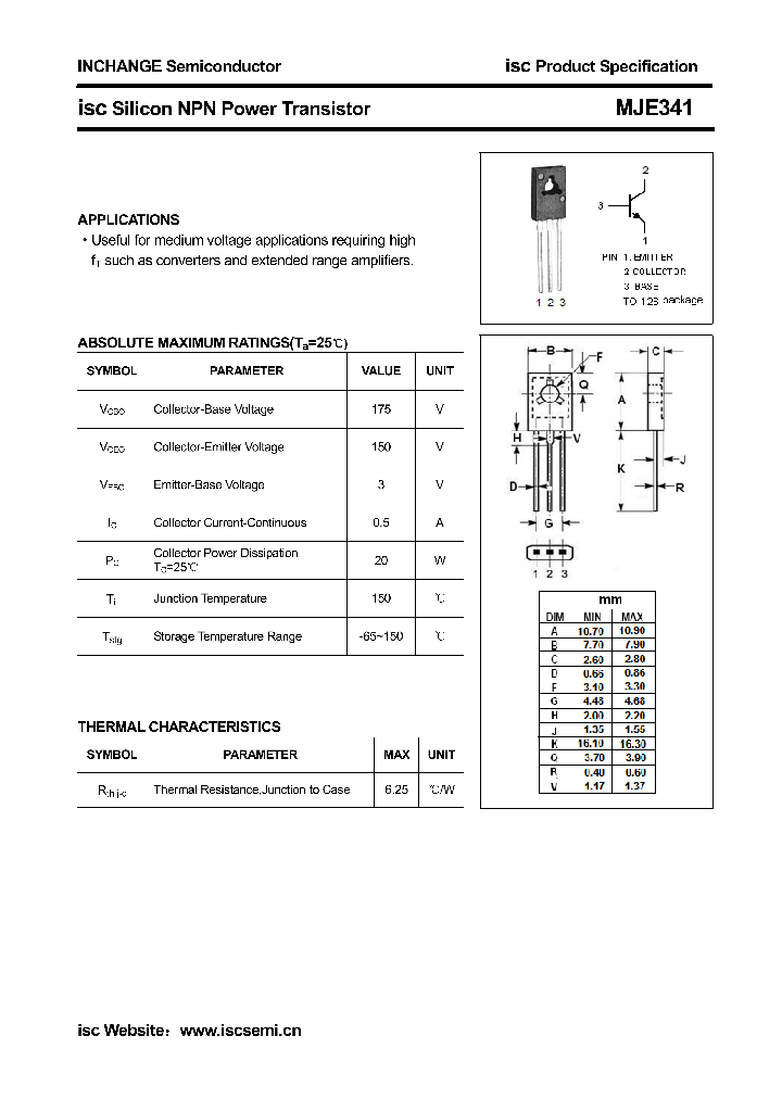 MJE341_5523978.PDF Datasheet