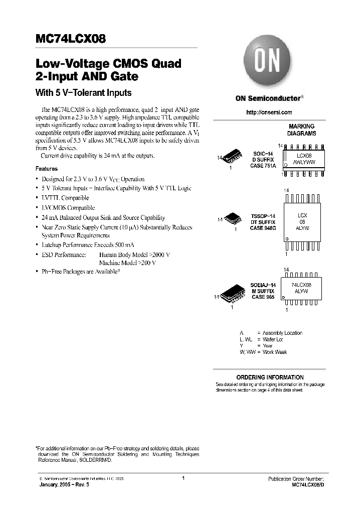 MC74LCX08DR2_5524318.PDF Datasheet