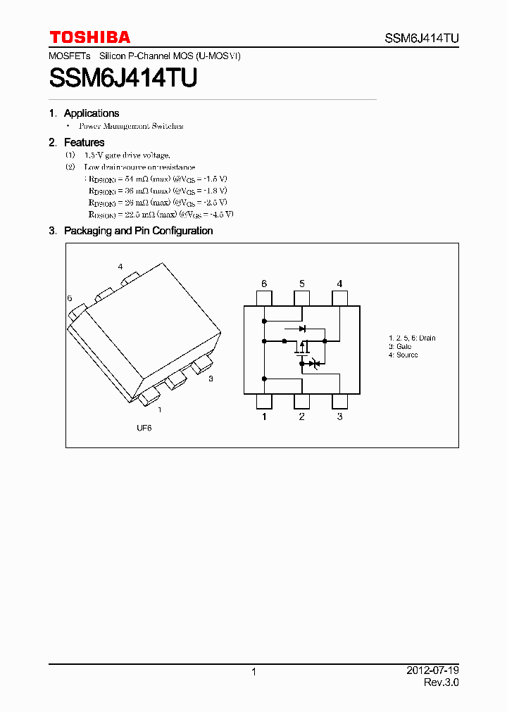 SSM6J414TU_5524712.PDF Datasheet