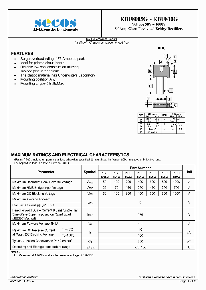 KBU808G_5524703.PDF Datasheet