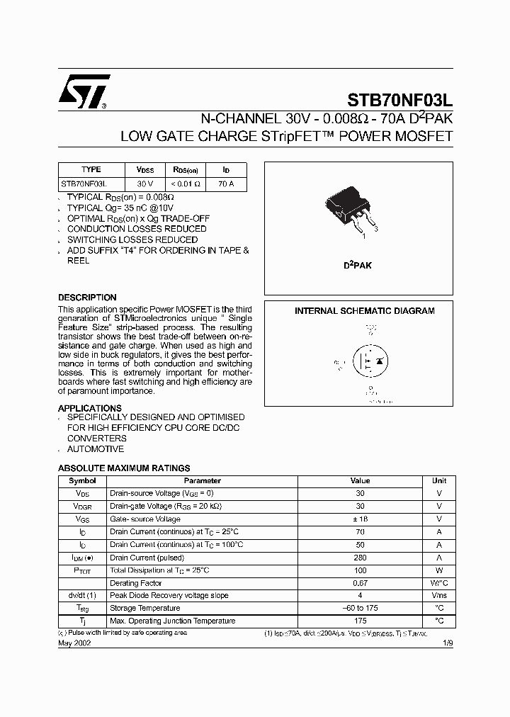 STB70NF03L_5525893.PDF Datasheet