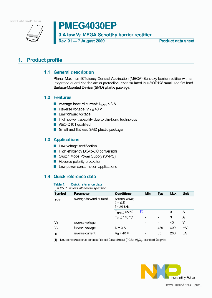 PMEG4030EP_5527999.PDF Datasheet