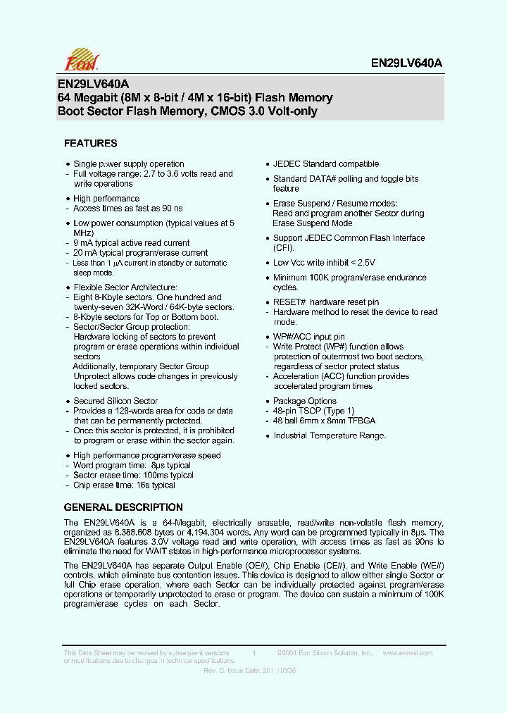 EN29LV640AB-90TIP_5532473.PDF Datasheet