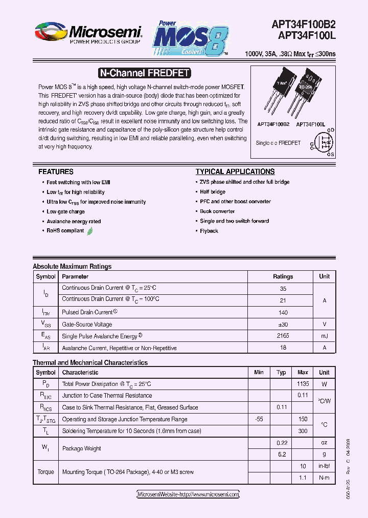 APT34F100B209_5533079.PDF Datasheet