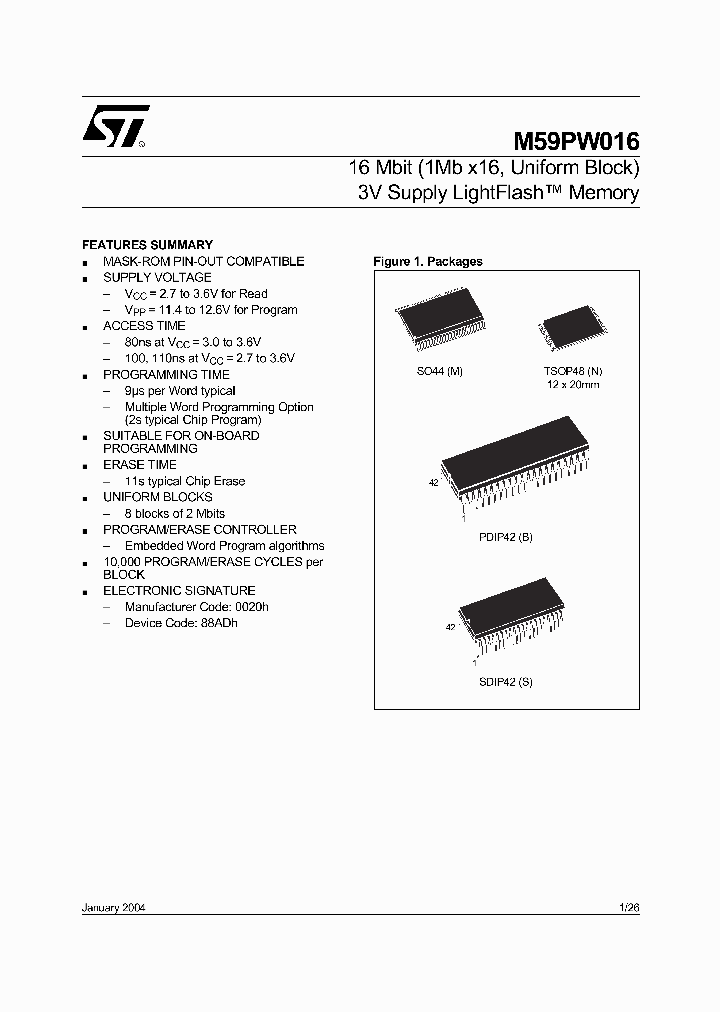 M59PW016-100M1_5533982.PDF Datasheet