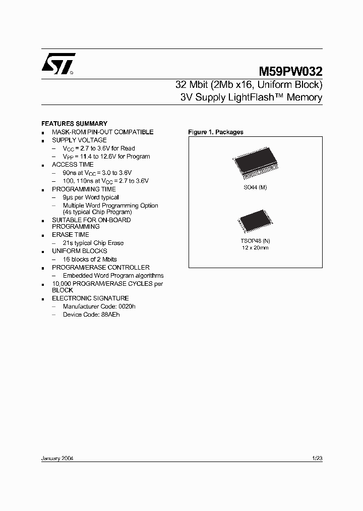 M59PW032-100M1_5533983.PDF Datasheet