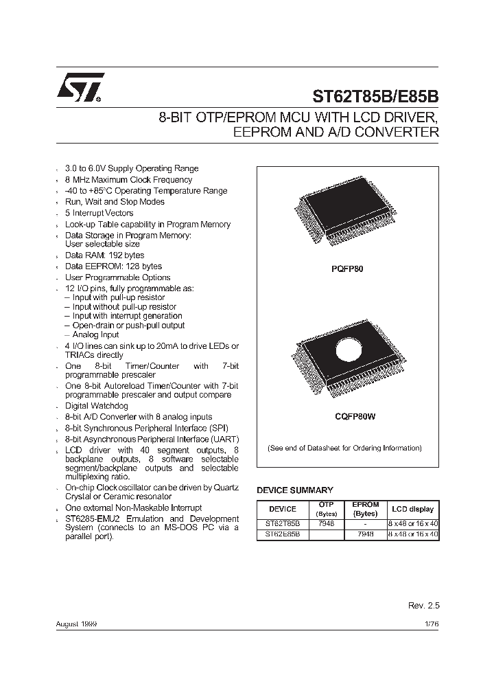 ST62T85B_5536676.PDF Datasheet
