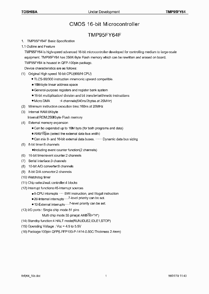 TMP95FY64_5537088.PDF Datasheet