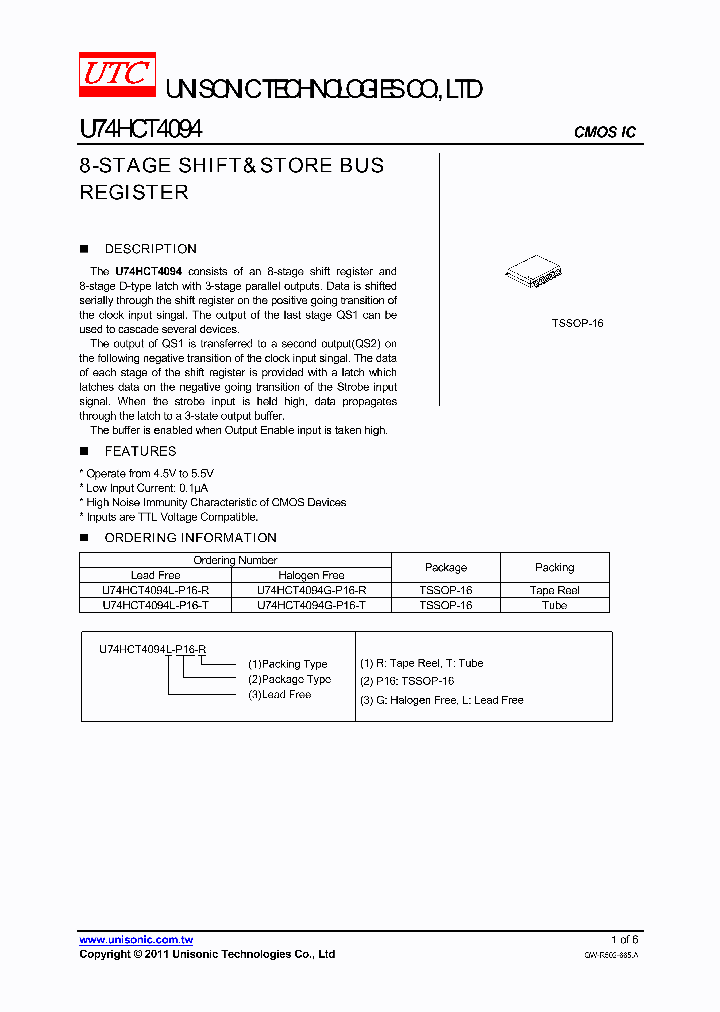 U74HCT4094G-P16-R_5537699.PDF Datasheet
