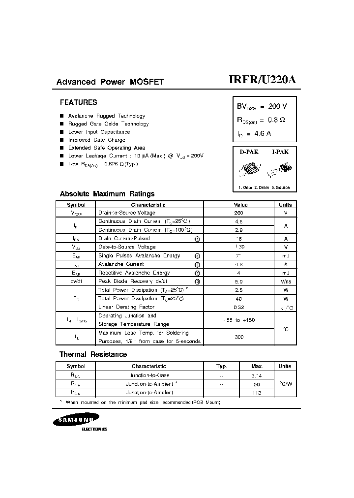 IRFR220A_5538941.PDF Datasheet