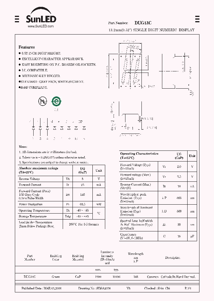 DUG13C_5539678.PDF Datasheet