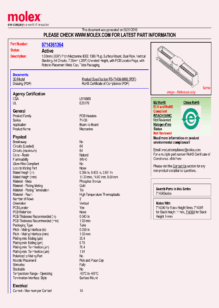 71436-1364_5539867.PDF Datasheet