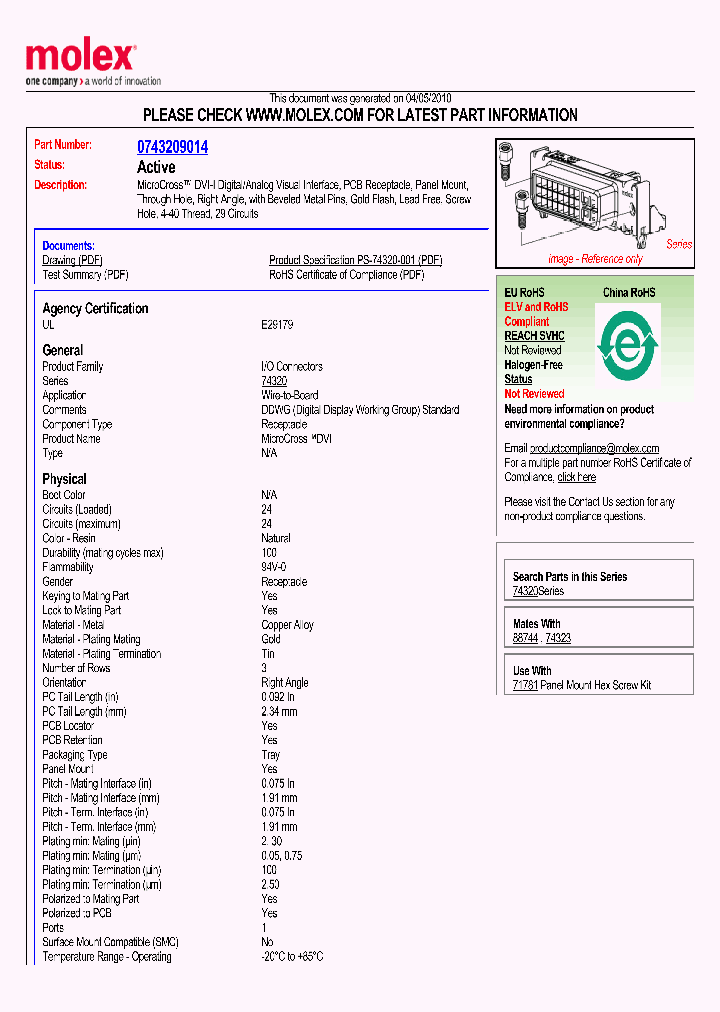 74320-9014_5540337.PDF Datasheet