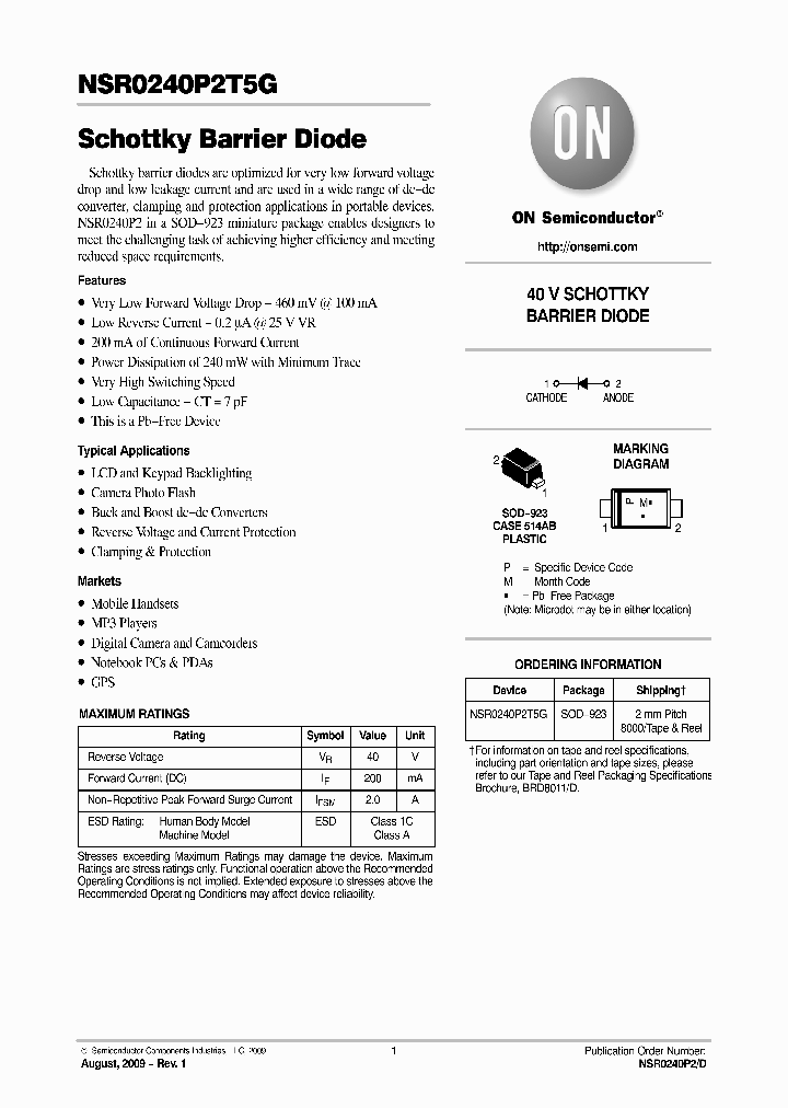 NSR0240P2T5G_5541144.PDF Datasheet