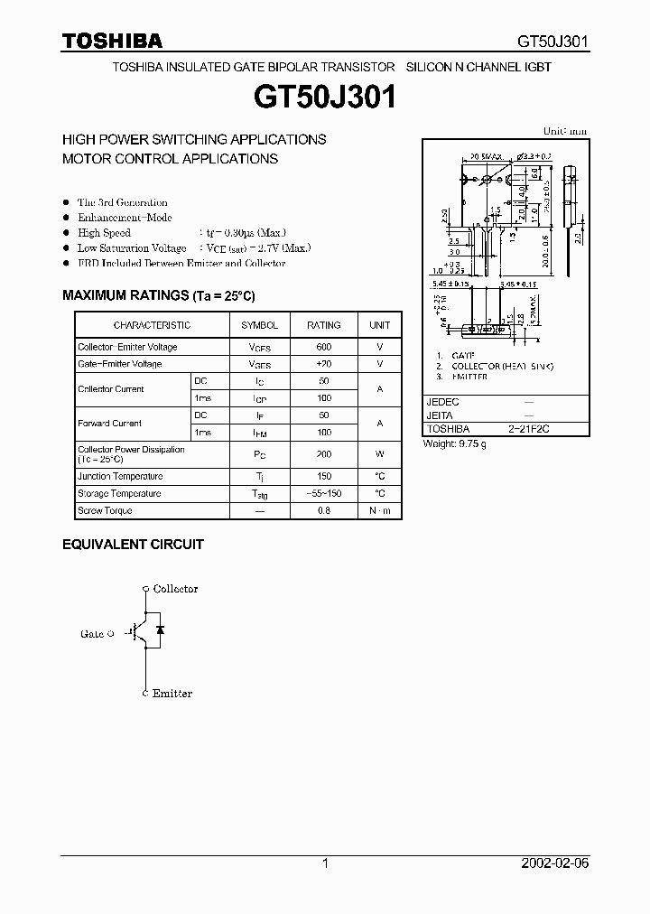 GT50J301_5545416.PDF Datasheet