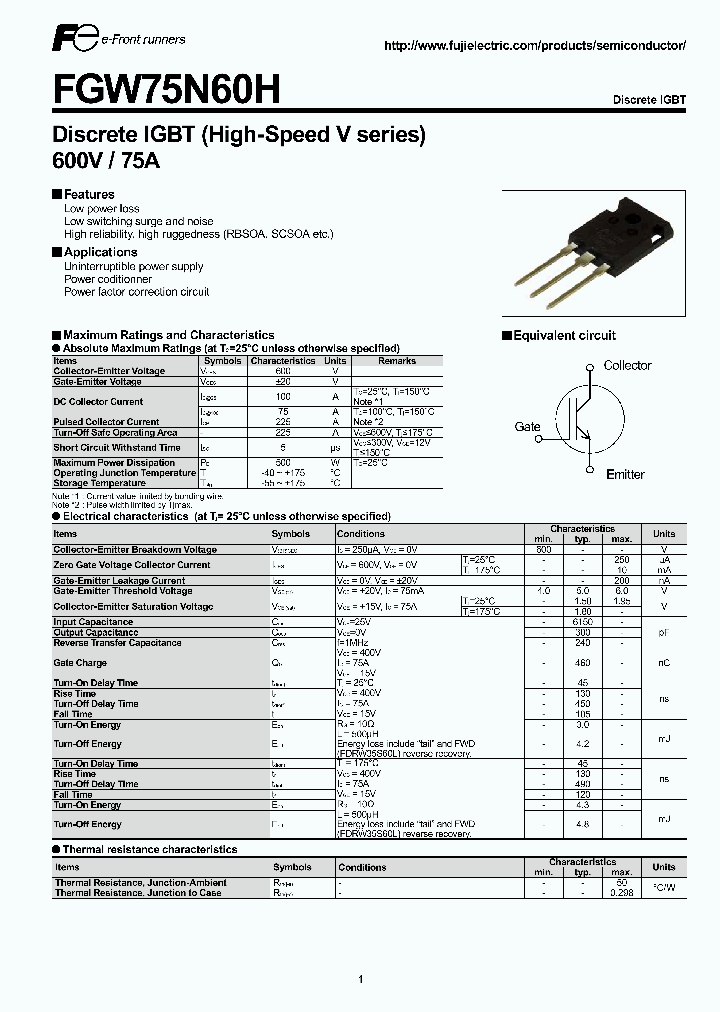 FGW75N60H_5550786.PDF Datasheet