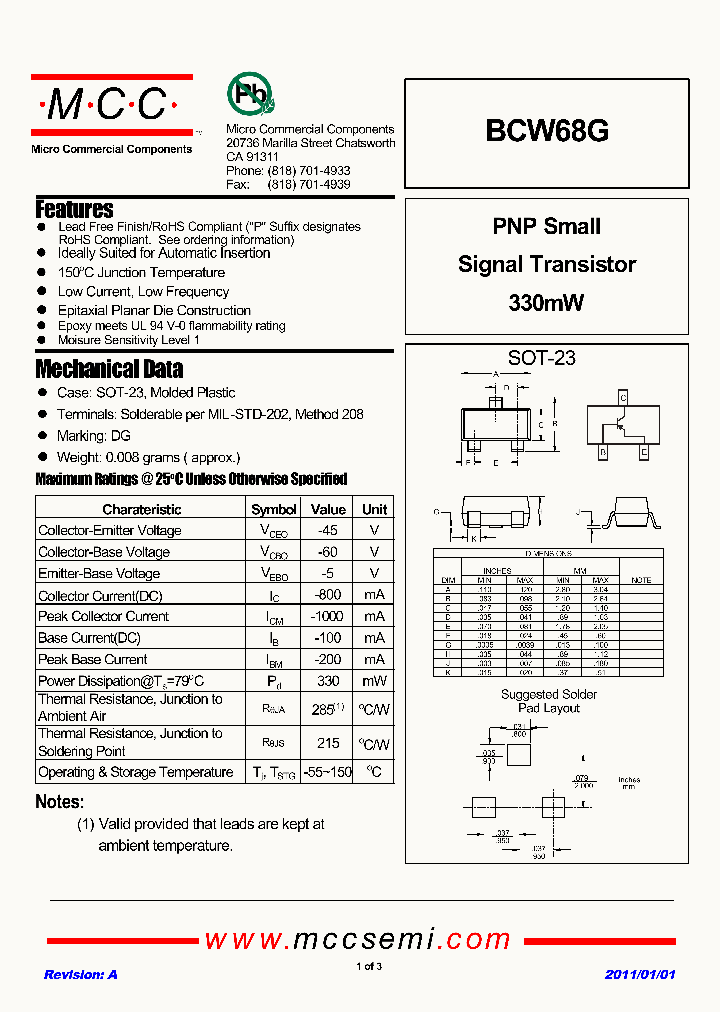 BCW68G11_5552227.PDF Datasheet