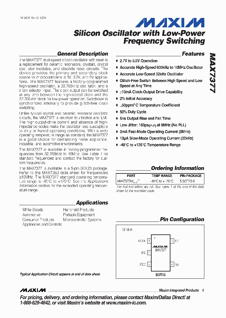MAX7377_5556442.PDF Datasheet