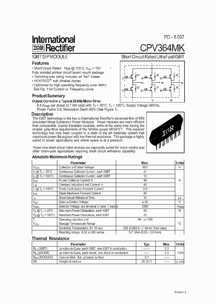 CPV364MK_5558302.PDF Datasheet