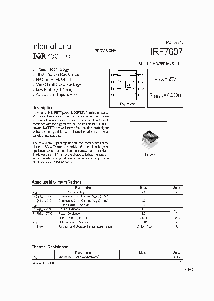 IRF7607_5560442.PDF Datasheet