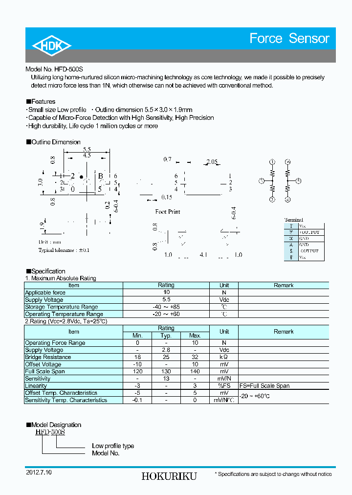 HFD-500S_5560685.PDF Datasheet