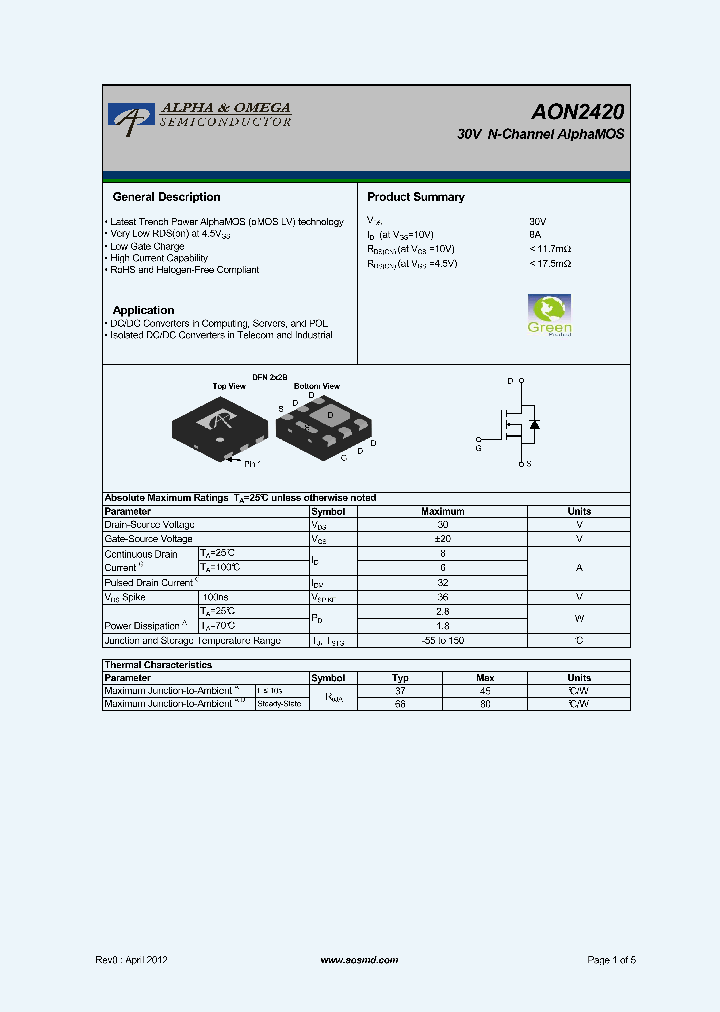 AON2420_5563420.PDF Datasheet
