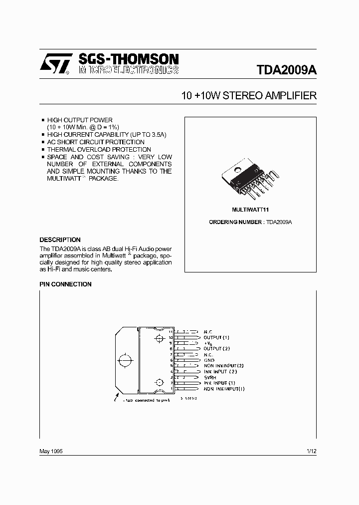 TDA2009A_5565011.PDF Datasheet