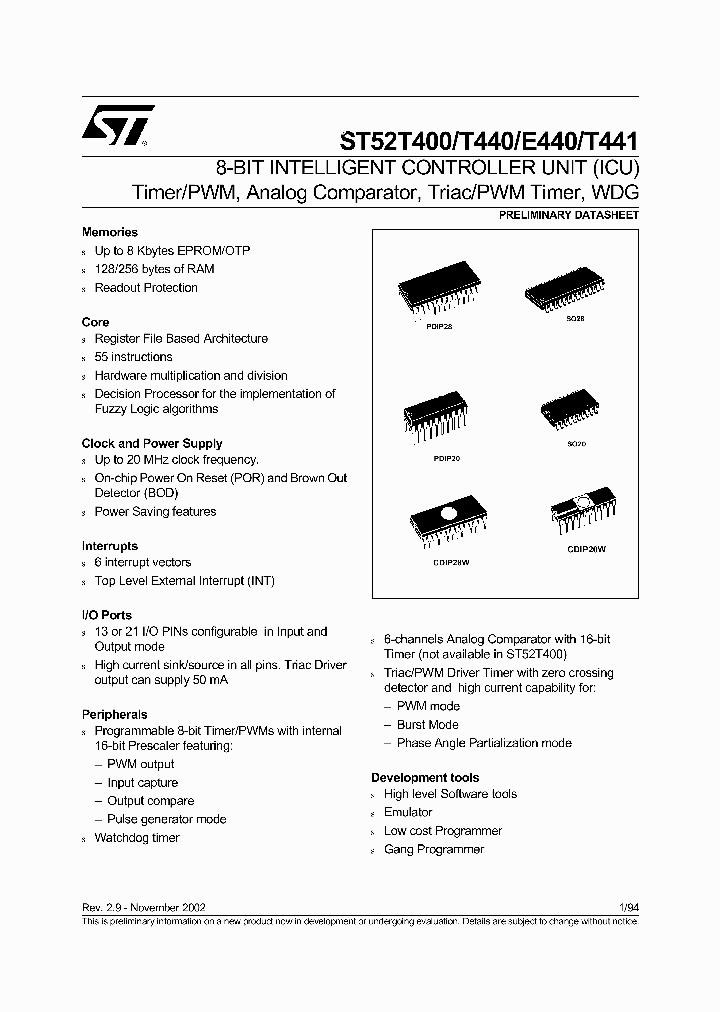 ST52T441FMPY_5565550.PDF Datasheet