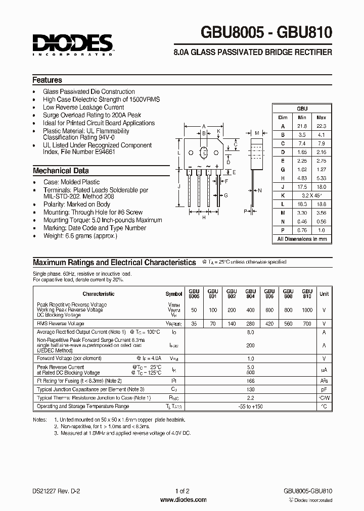 GBU808_5566589.PDF Datasheet