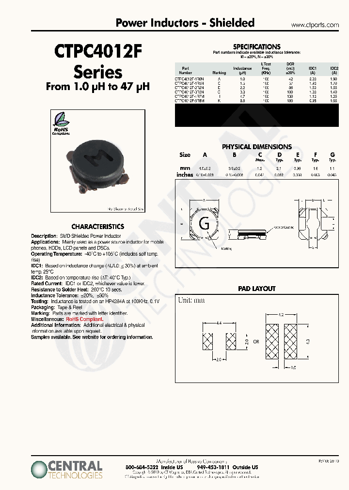 CTPC4012F-100M_5566700.PDF Datasheet