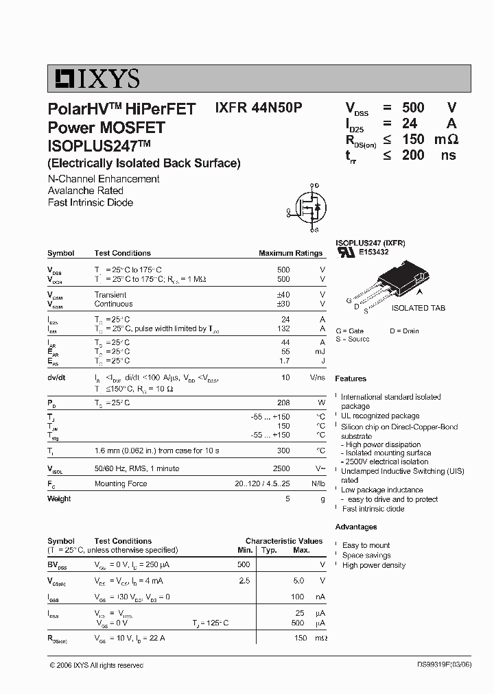 IXFR44N50P_5567956.PDF Datasheet