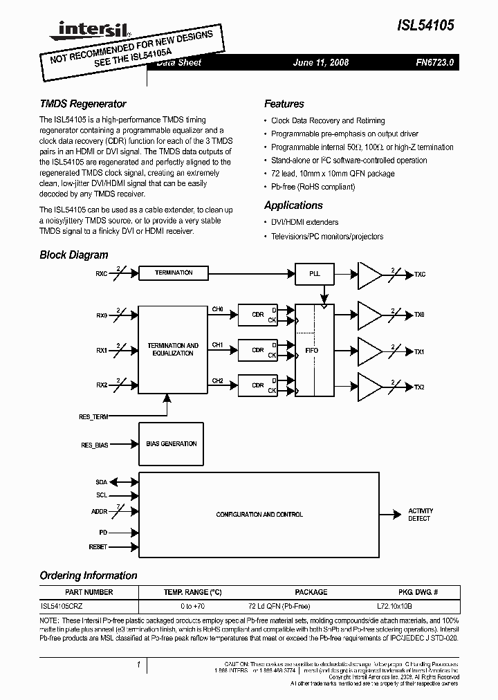 ISL54105CRZ_5571615.PDF Datasheet