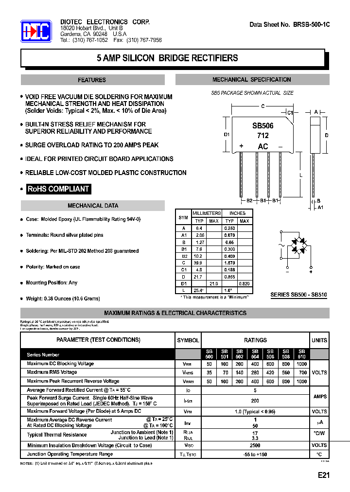 BRSB-500-1C_5573316.PDF Datasheet