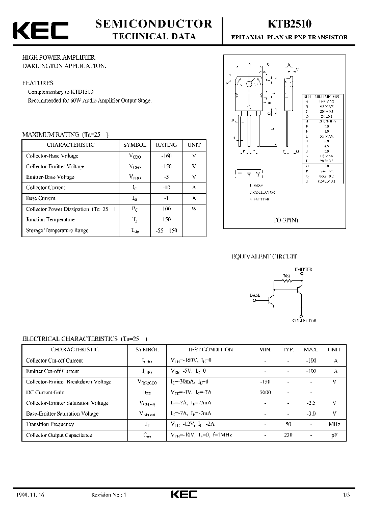 KTB2510_5576023.PDF Datasheet