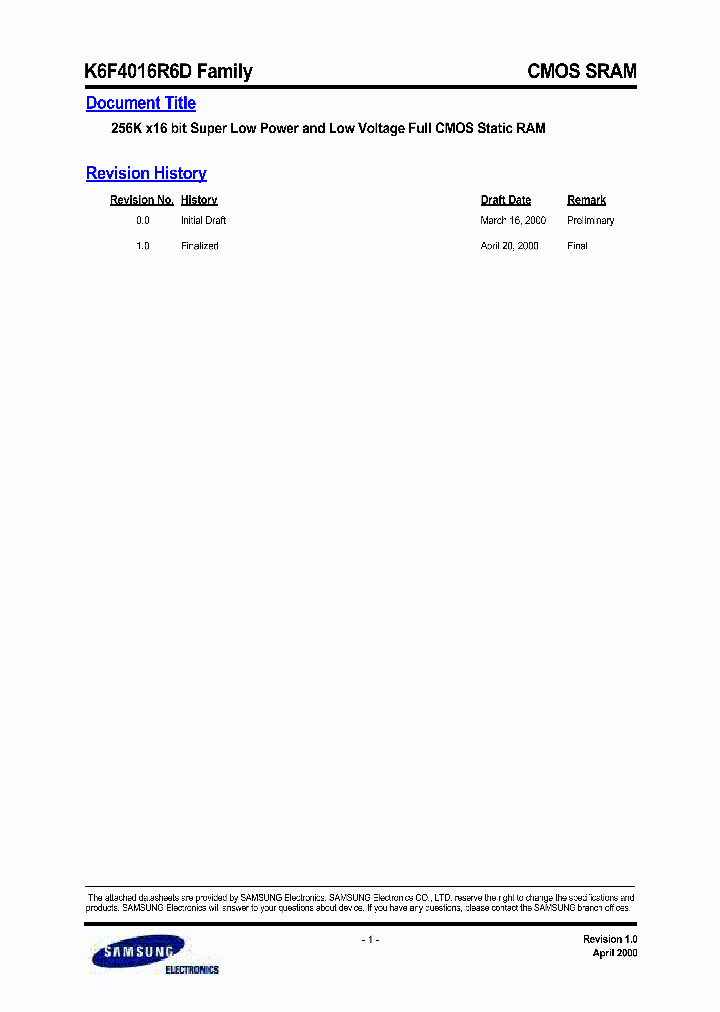 K6F4016R6DFAMILY_5577488.PDF Datasheet
