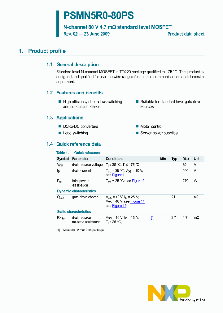 PSMN5R0-80PS_5578641.PDF Datasheet