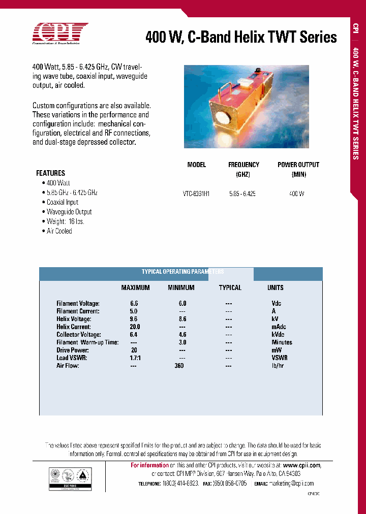 VTC-6361H1_5581080.PDF Datasheet