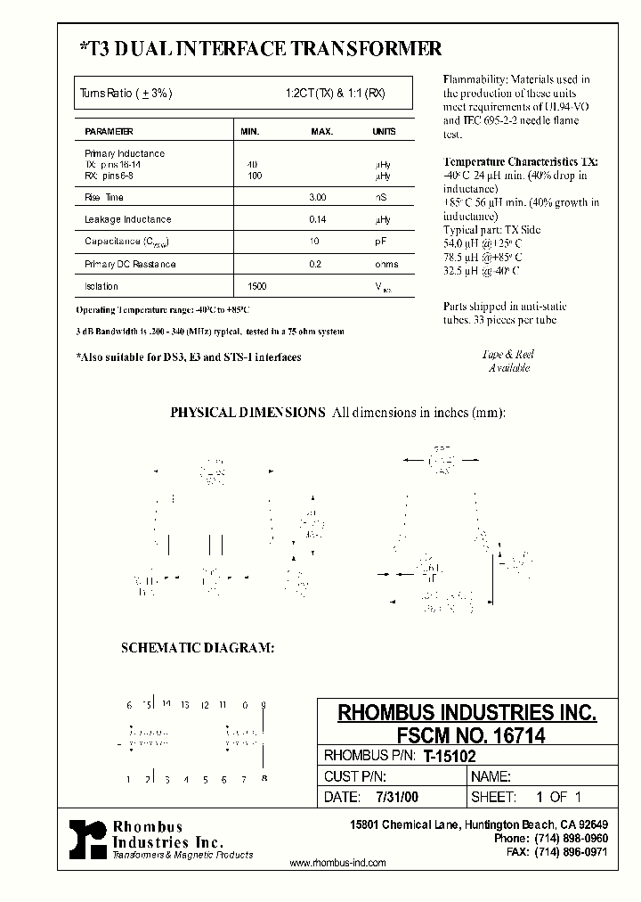 T-15102_5581409.PDF Datasheet
