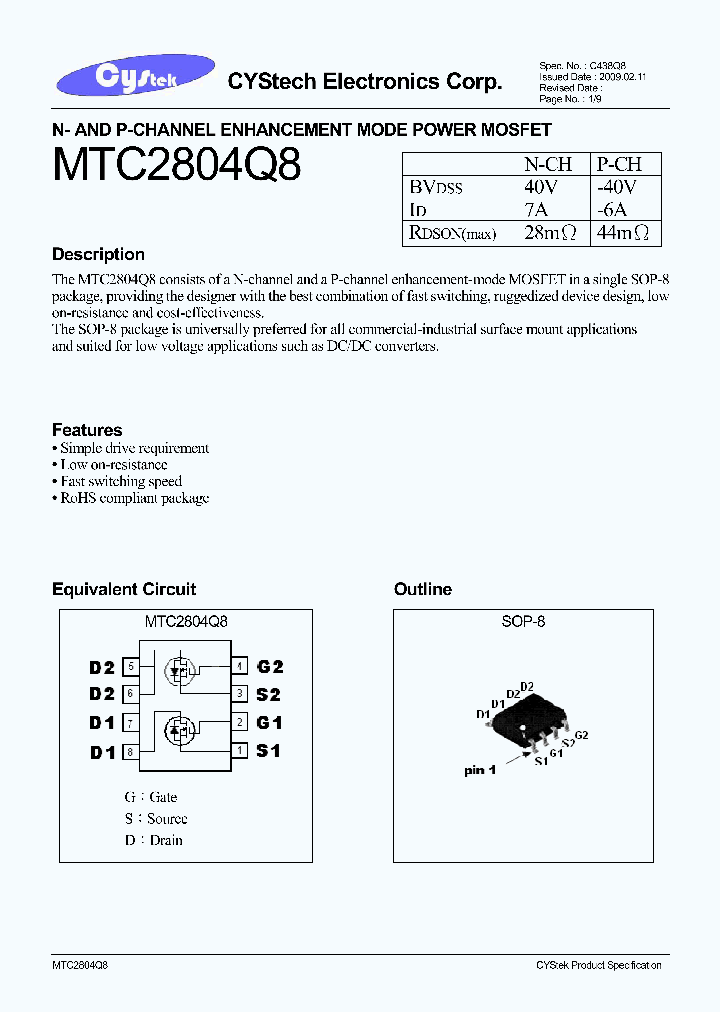 MTC2804Q8_5585117.PDF Datasheet