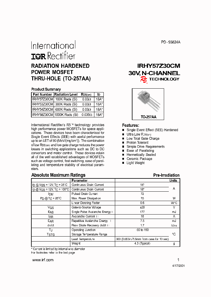 IRHY58Z30CM_5586036.PDF Datasheet