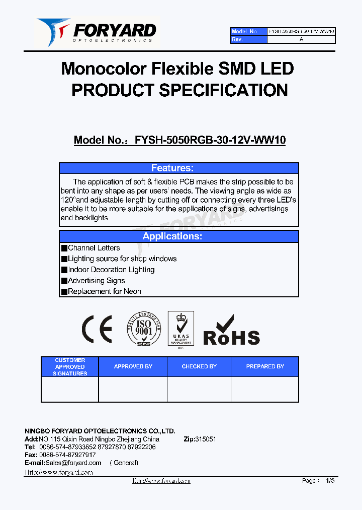 FYSH-5050RGB-30-12V-WW10_5587795.PDF Datasheet