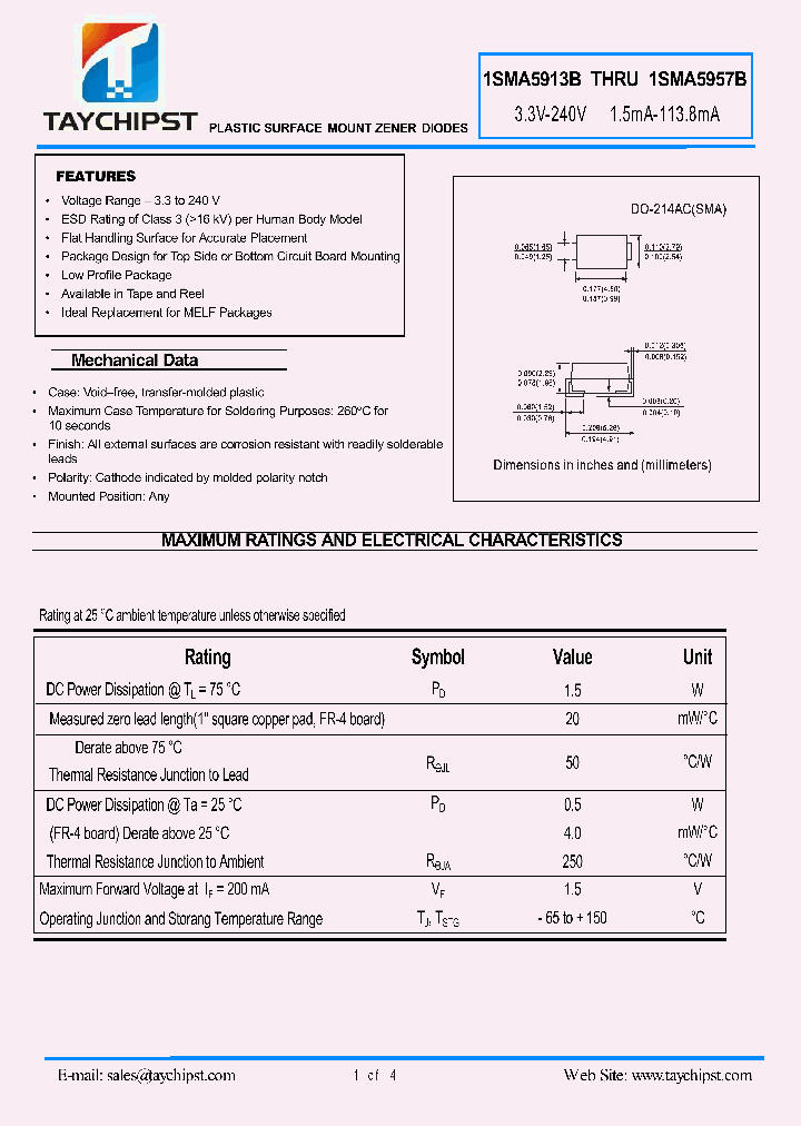 1SMA5913B_5588759.PDF Datasheet