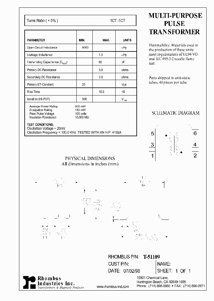T-51109_5588963.PDF Datasheet