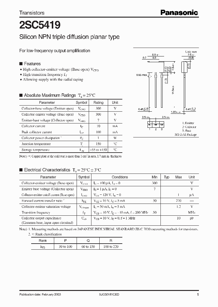 2SC5419_5590575.PDF Datasheet