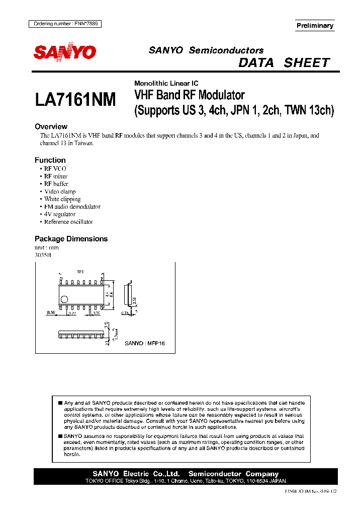 LA7161NM_5593313.PDF Datasheet