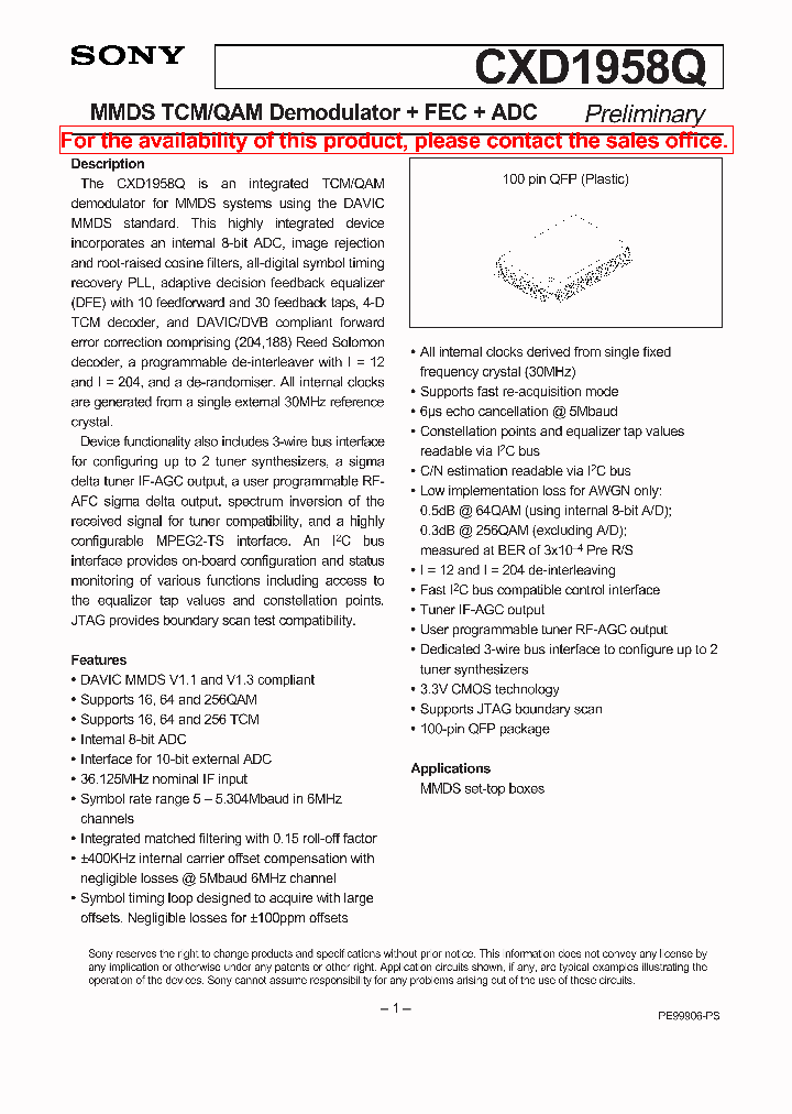 CXD1958Q_5595606.PDF Datasheet